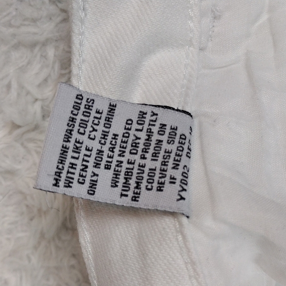 Vanilla Star White High Rise Straight Leg Distressed Ripped Five People Jeans - Picture 10 of 15